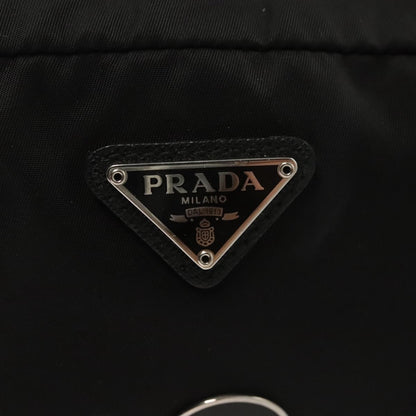 Prada Zip Pouch Tessuto, SILVER, NYLON, Clutche & pouche