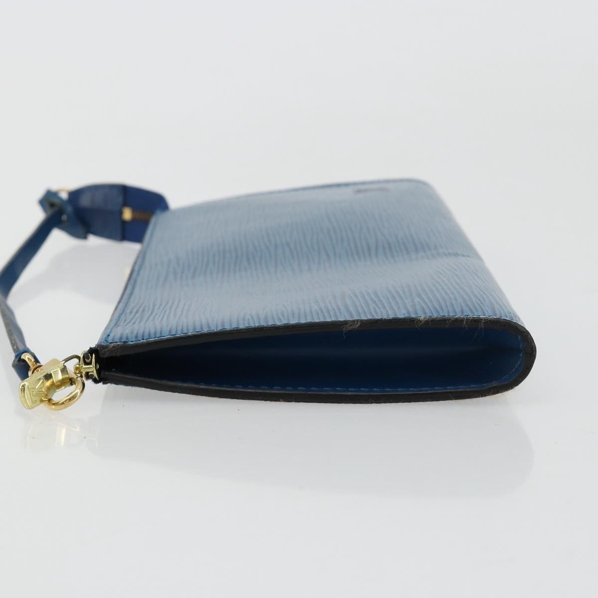 Louis Vuitton Pochette Accessoires Epi Leather, Blue, Leather, Clutch