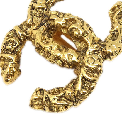 Chanel CC Clip On Earrings Metal, Gold, Gold Plated, Earrings