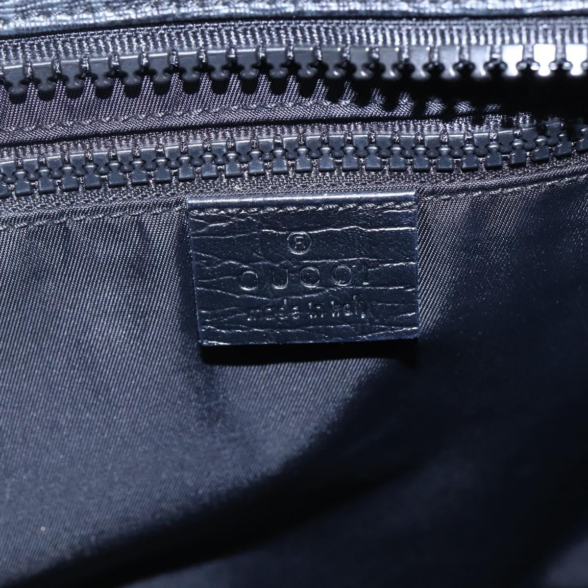 Gucci Convertible Zip Tote GG Canvas, BLACK, PVC, Tote bag