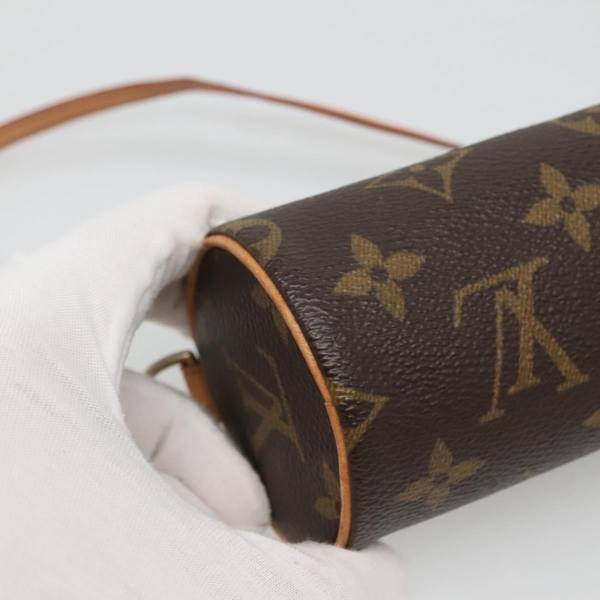 Louis Vuitton Papillon Pochette Monogram Canvas, BROWN, CANVAS, Handbag