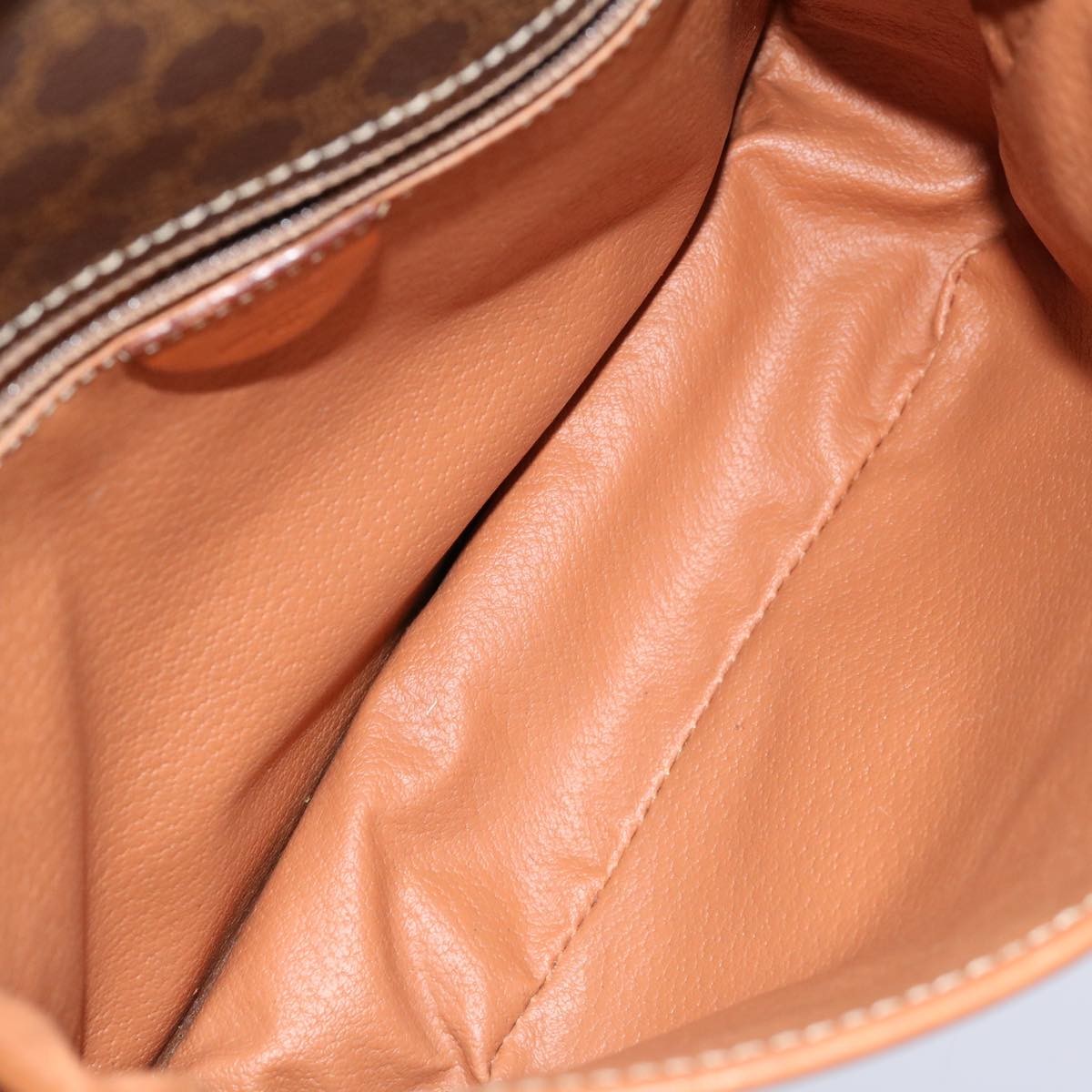 Celine Macadam Shoulder Bag Canvas, BROWN, PVC, Shoulder bag