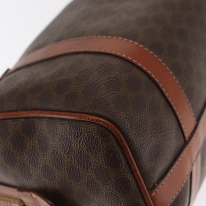 Celine Macadam Handbag Macadam with leather, BROWN, CANVAS, Handbag