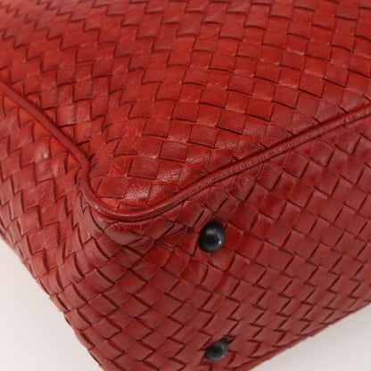 Bottega Veneta Intrecciato Tote Leather, ORANGE, LEATHER, Tote bag