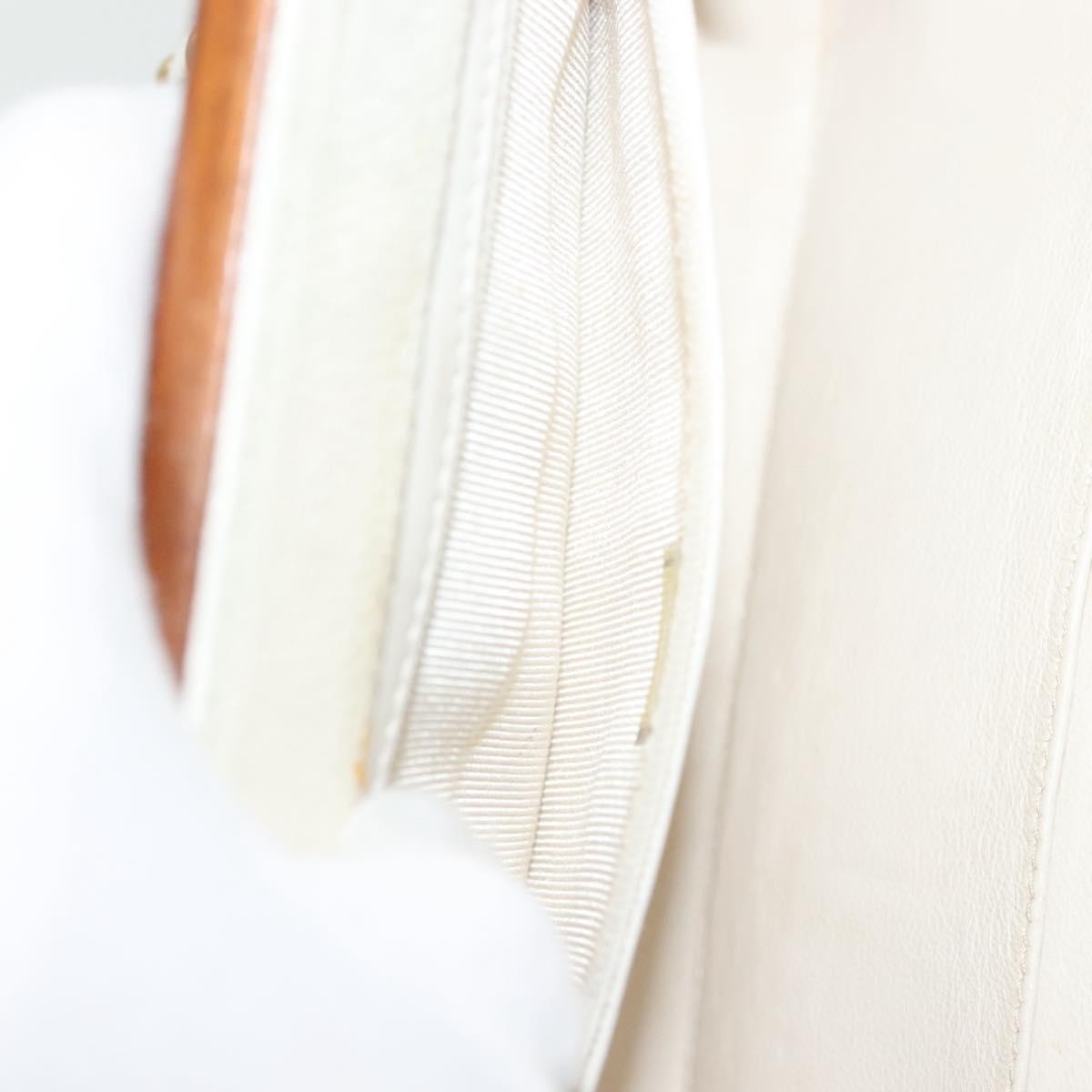 Chanel Vintage Wood Chain CC Tote Leather, RED, LEATHER, Shoulder bag