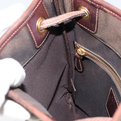 Prada Logo Flat Messenger Canvas, BROWN, CANVAS, Shoulder bag