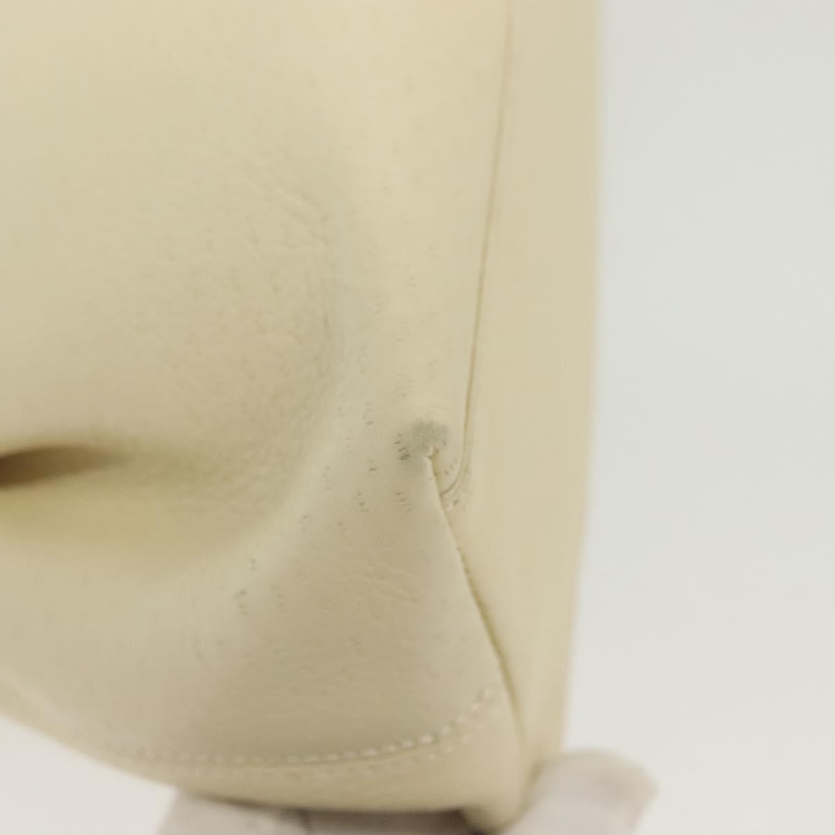 Salvatore Ferragamo Gancini Shoulder Bag Leather, WHITE, LEATHER, Shoulder bag