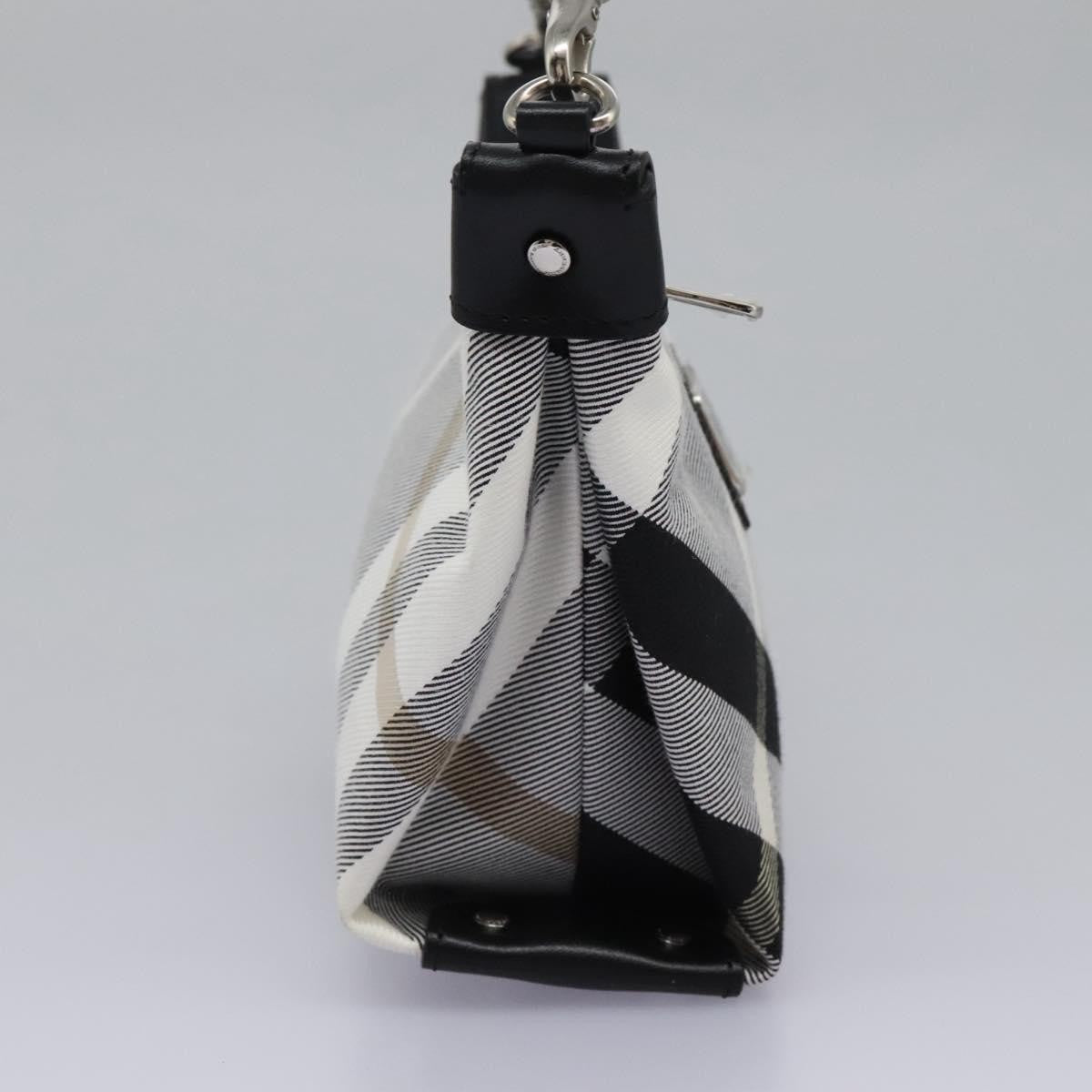 Burberry Nova check Pochette Nylon, GRAY, CANVAS, Clutche & pouche