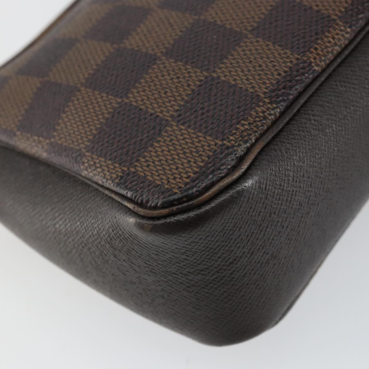 Louis Vuitton Trousse Make Up Bag Damier Canvas, BROWN, CANVAS, Clutche & pouche