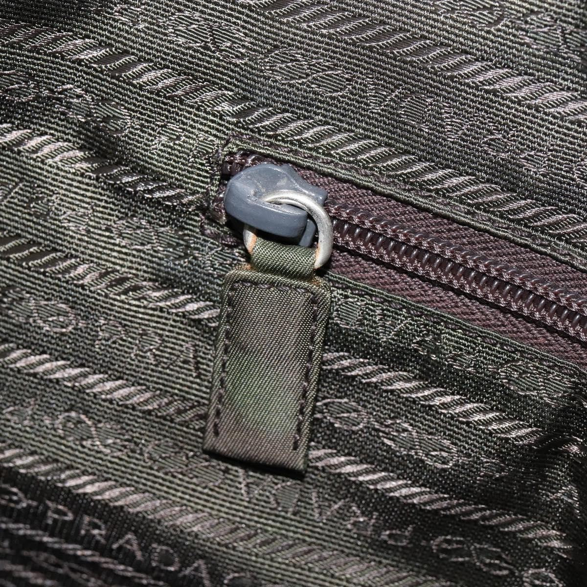 Prada Vintage Handbag Tessuto, KHAKI, NYLON, Handbag