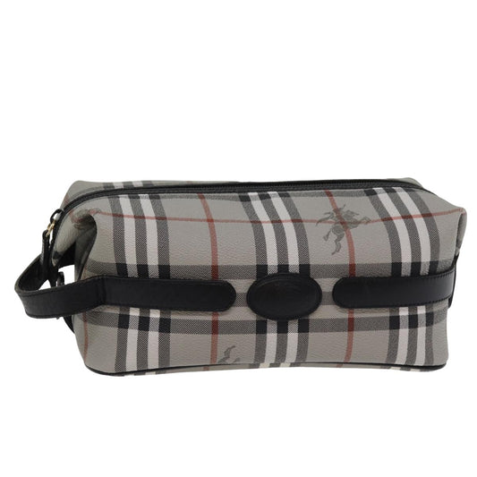 Burberry Nova check Pochette Canvas, GRAY, CANVAS, Clutche & pouche