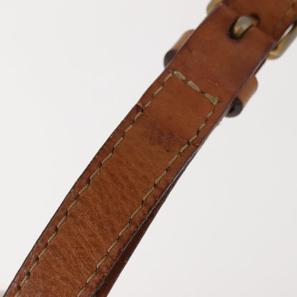 Celine Vintage Macadam Shoulder Bag Canvas and Leather, BROWN, CANVAS, Shoulder bag