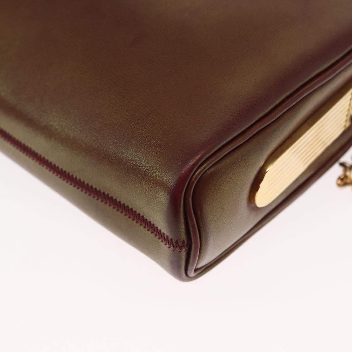 Christian Dior Vintage Shoulder Bag Leather, RED, LEATHER, Shoulder bag