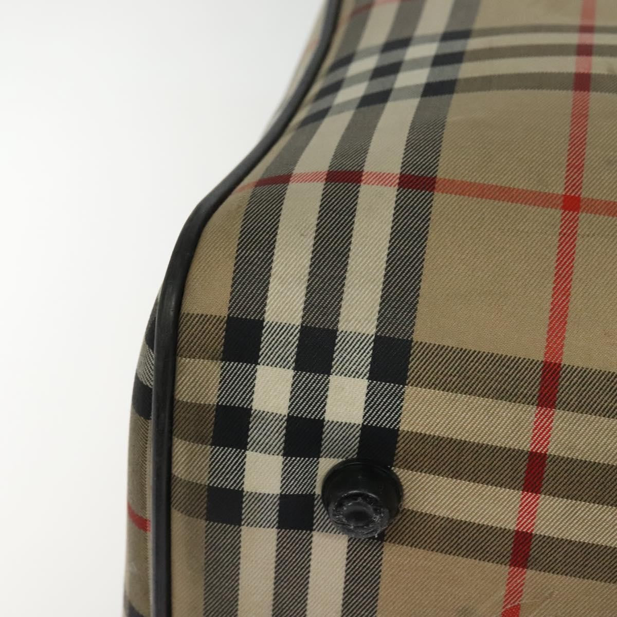 Burberry Nova check boston bag Canvas, BEIGE, CANVAS, Travel bag