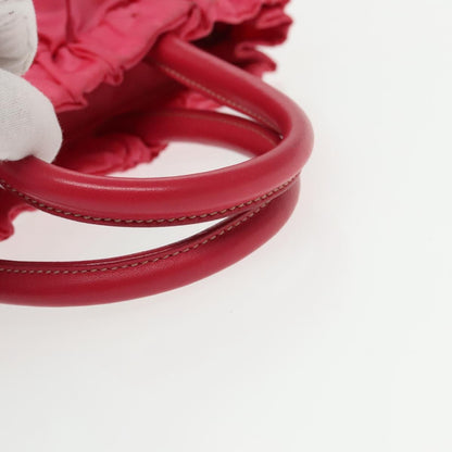 Prada Bow Convertible Tote Tessuto, PINK, NYLON, Tote bag