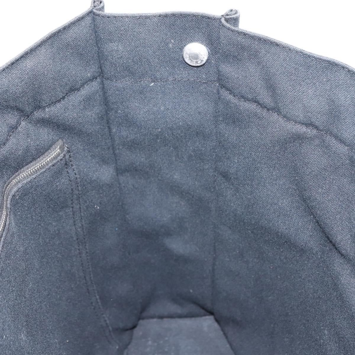 Hermes Fourre Tout Tote Canvas, BLACK, CANVAS, Tote bag