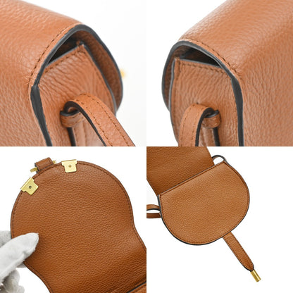 Chloe Marcie Crossbody Bag Leather, BROWN, LEATHER, Clutche & pouche