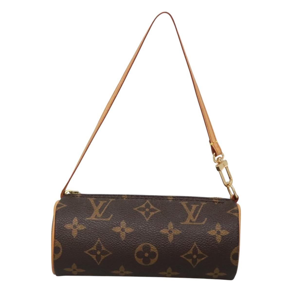 Louis Vuitton Papillon Pochette Monogram Canvas, BROWN, CANVAS, Handbag