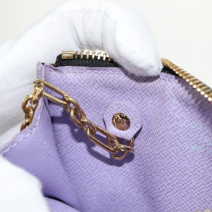 Louis Vuitton Pochette clés NM Monogram Multicolor Canvas, BLACK, CANVAS, Wallets