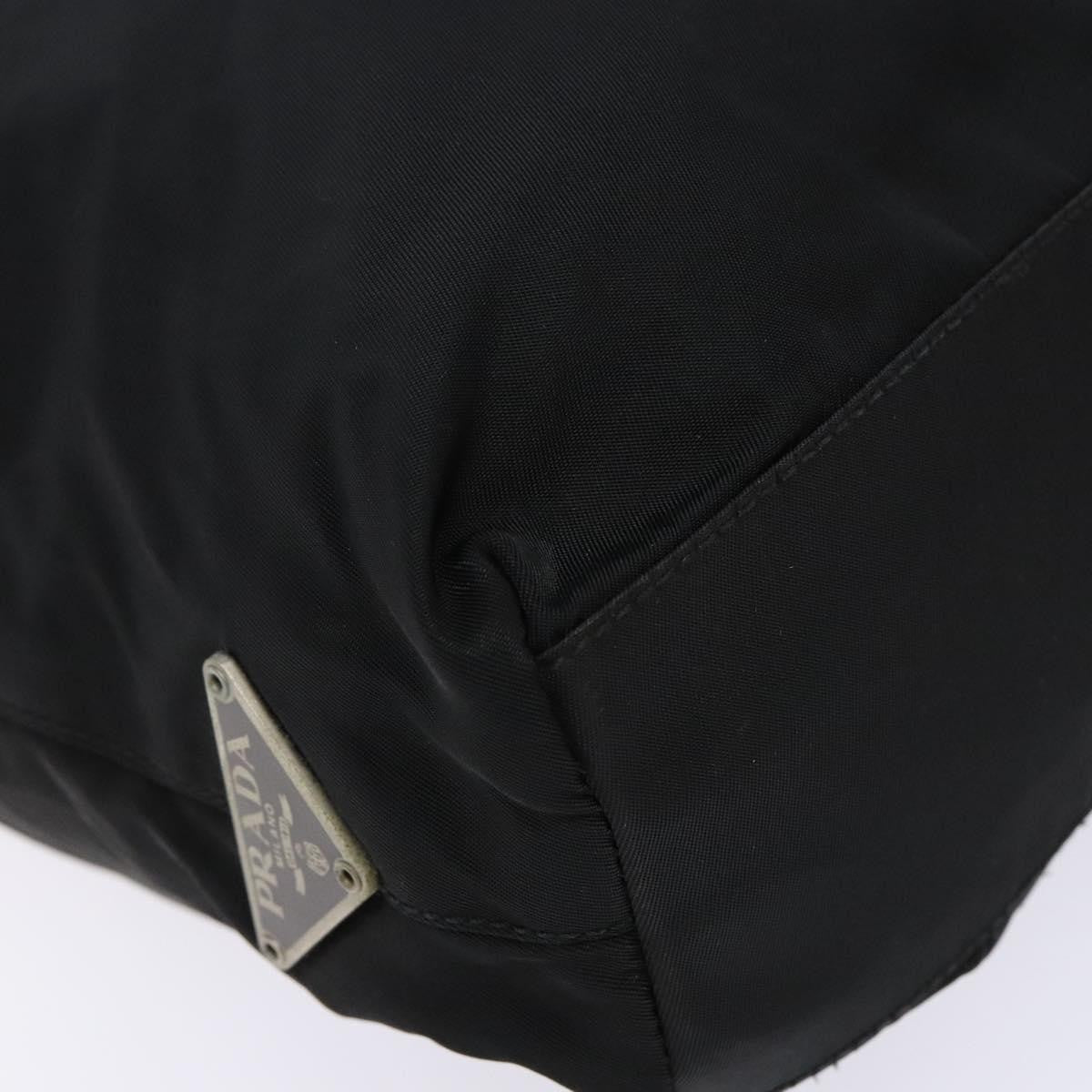 Prada Resin Handle Tote Tessuto, BLACK, NYLON, Tote bag