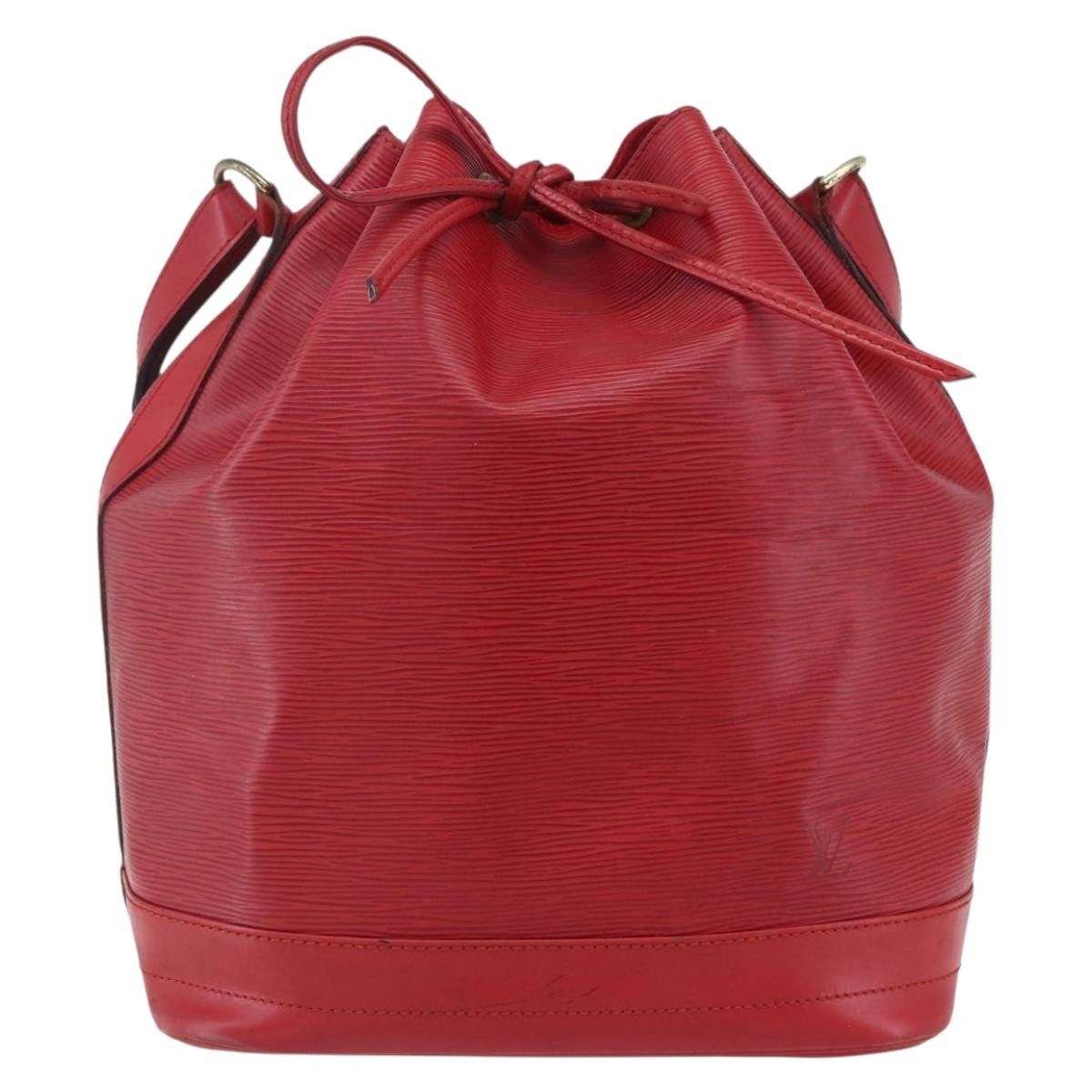 Louis Vuitton Noe Shoulder bag Leather, RED, LEATHER, Shoulder bag