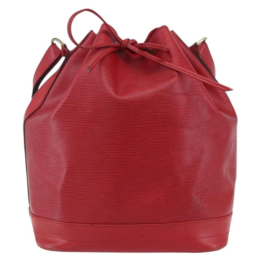 Louis Vuitton Noe Shoulder bag Leather, RED, LEATHER, Shoulder bag