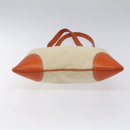 Prada Vintage Handbag Canvas and Leather, BEIGE, CANVAS, Handbag