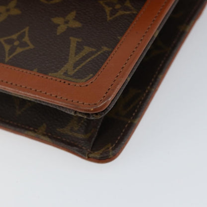 Louis Vuitton Dame Pochette Monogram Canvas, BROWN, CANVAS, Clutche & pouche