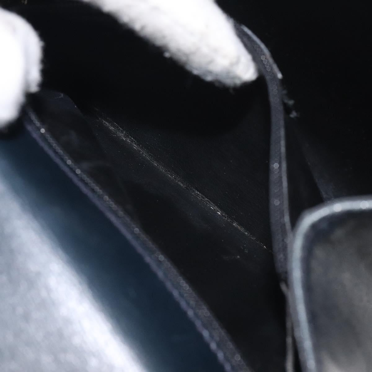 Salvatore Ferragamo Vintage Handbag Leather, BLACK, LEATHER, Handbag