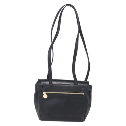 Versace Vintage Shoulder Bag Leather, BLACK, LEATHER, Shoulder bag
