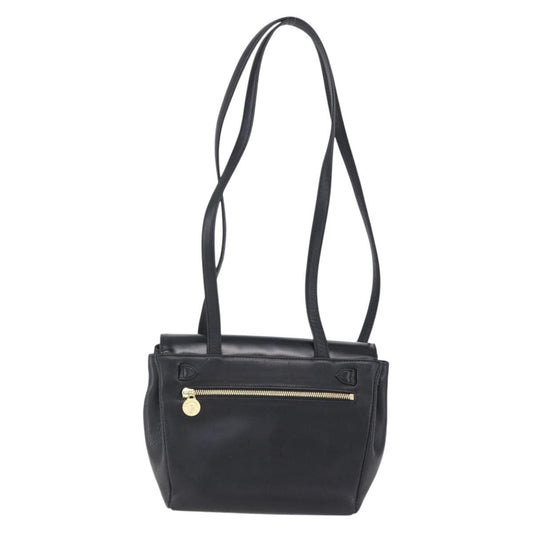 Versace Vintage Shoulder Bag Leather, BLACK, LEATHER, Shoulder bag