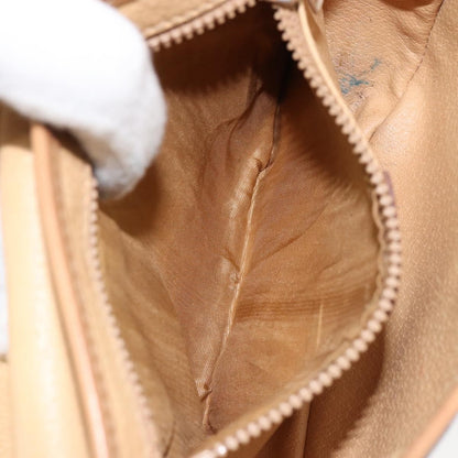 Celine Vintage Macadam Shoulder Bag Canvas and Leather, BROWN, CANVAS, Shoulder bag