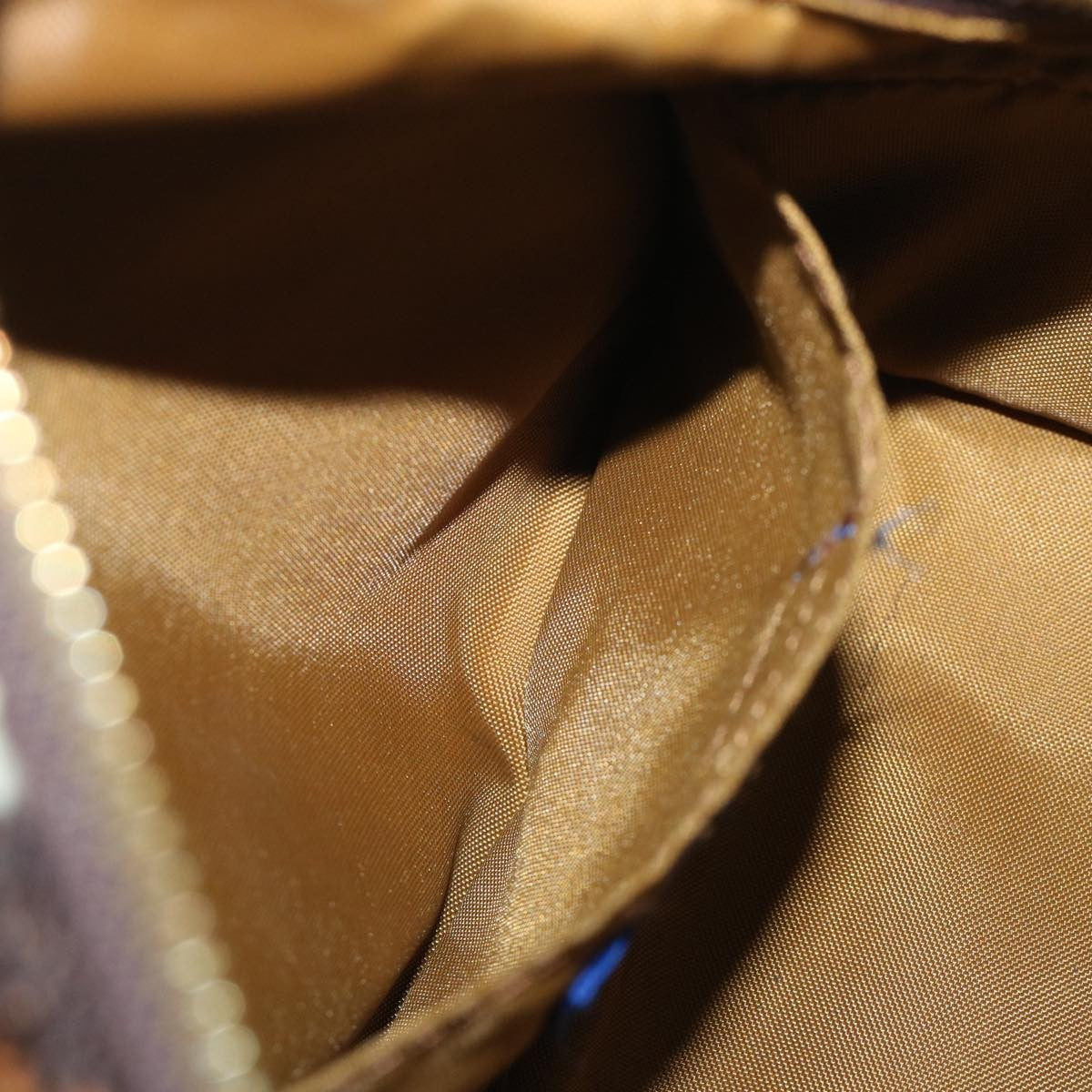 Burberry Blue Label Handbag Wool, BROWN, WOOL, Handbag