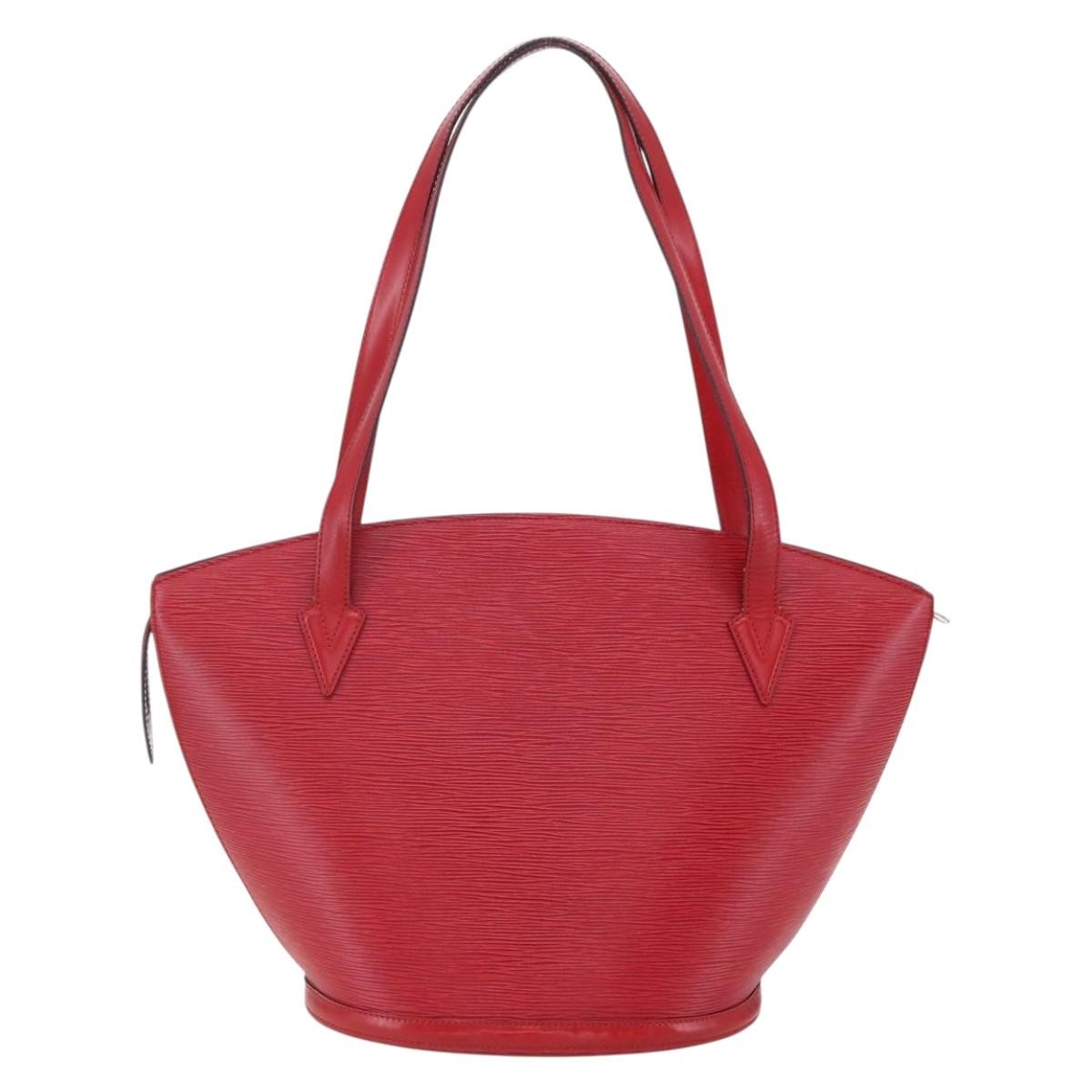 Louis Vuitton Saint Jacques Handbag Epi Leather, RED, LEATHER, Shoulder bag