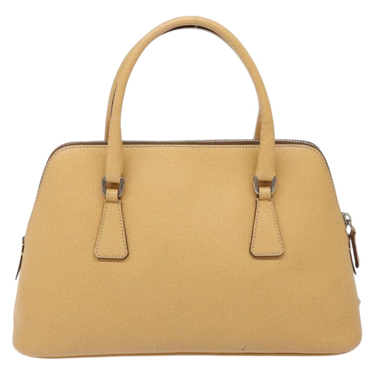 Prada Cuir Promenade Bag Saffiano Leather, BEIGE, LEATHER, Handbag