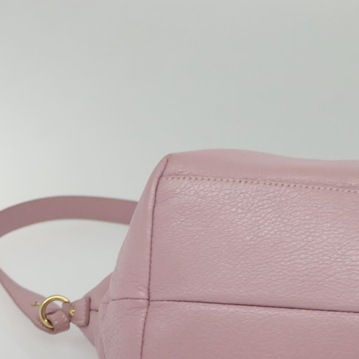 Salvatore Ferragamo Gancini Tote Leather, PINK, LEATHER, Tote bag