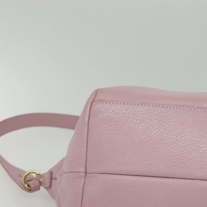 Salvatore Ferragamo Gancini Tote Leather, PINK, LEATHER, Tote bag