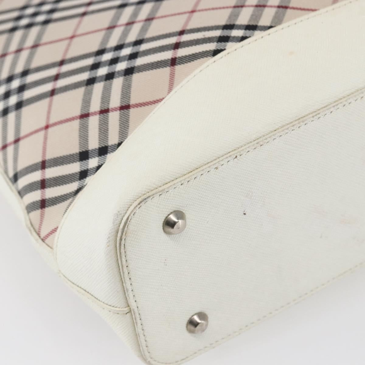 Burberry Nova Check Tote Canvas and Leather, BEIGE, CANVAS, Tote bag