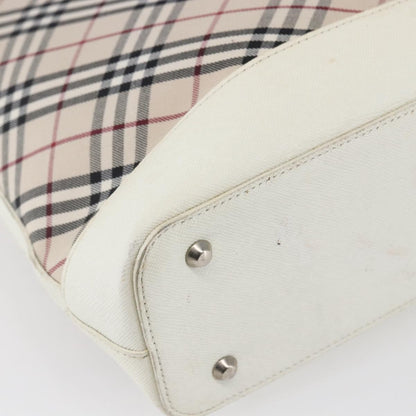 Burberry Nova Check Tote Canvas and Leather, BEIGE, CANVAS, Tote bag