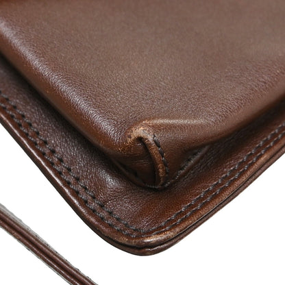 Chanel Vintage Front Pocket Waist Bag Leather, Brown, Leather, Clutch