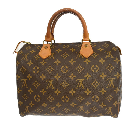 Louis Vuitton Speedy Handbag Monogram Canvas, Brown, Canvas, Handbag