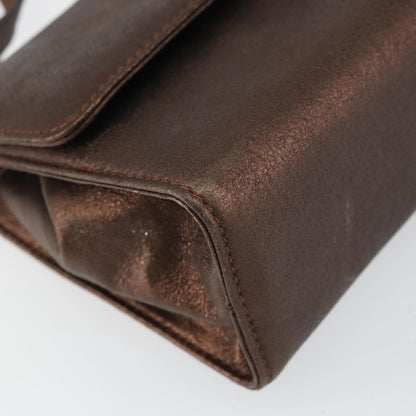 Salvatore Ferragamo Gancini Shoulder Bag Leather, GOLD, LEATHER, Shoulder bag