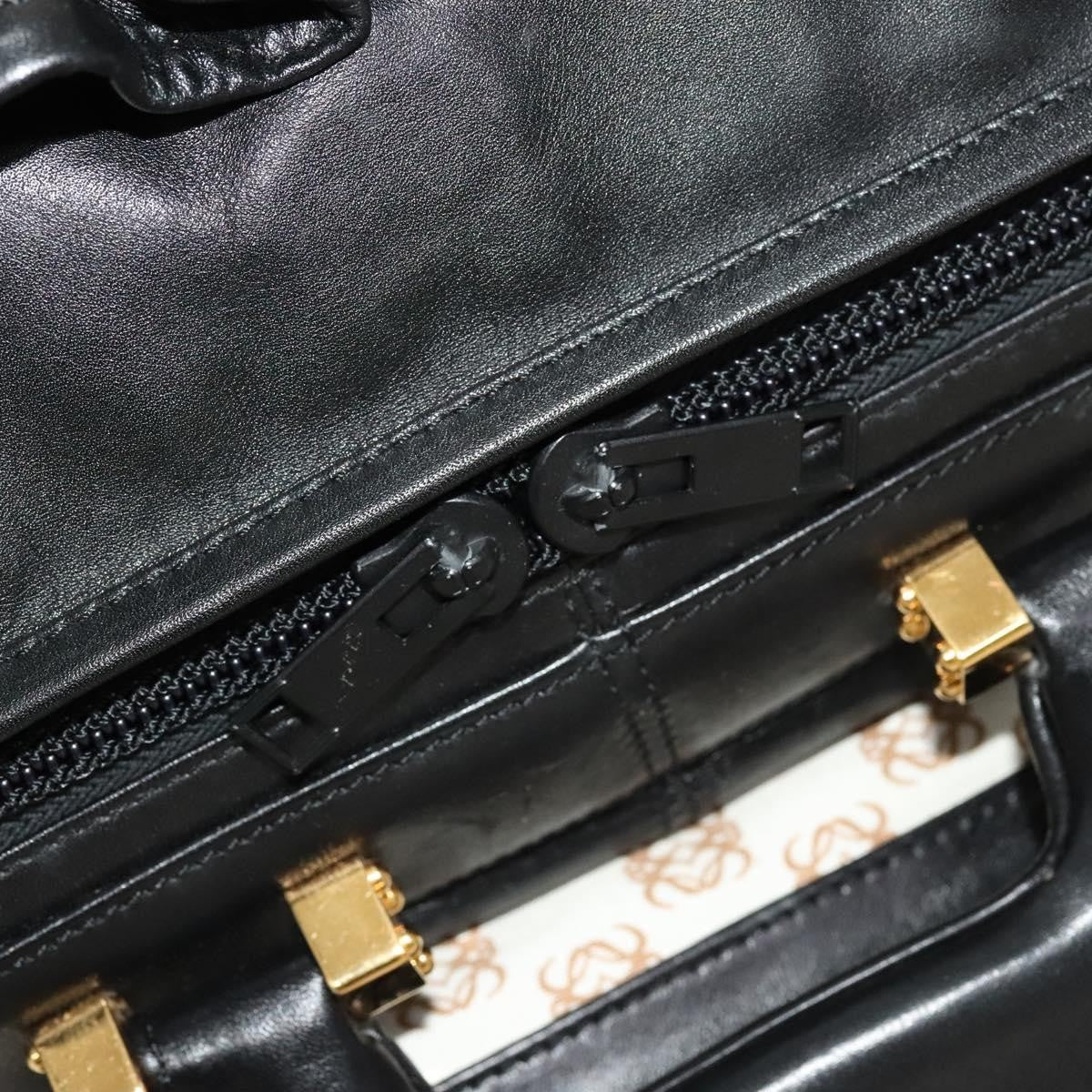 Loewe Anagram Business Leather, BLACK, LEATHER, Briefcase