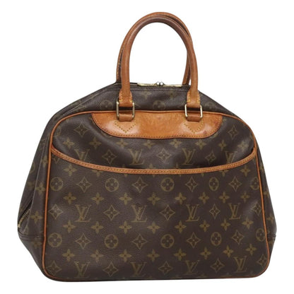 Louis Vuitton Deauville Handbag Monogram Canvas, BROWN, CANVAS, Handbag