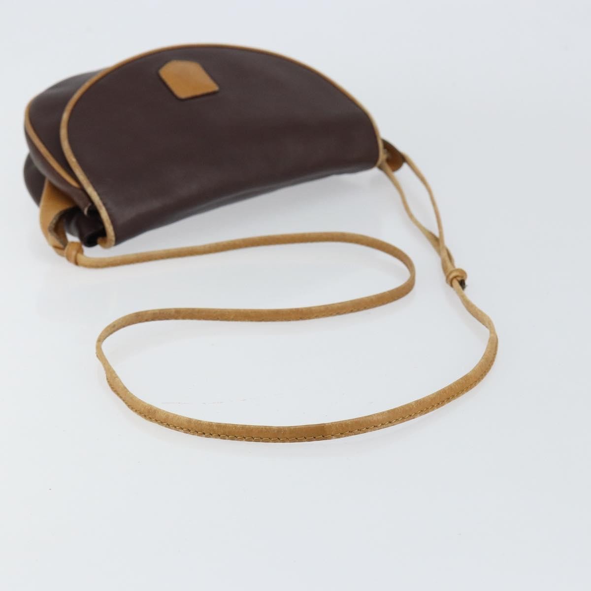 Celine Vintage Shoulder Bag Leather, BROWN, LEATHER, Shoulder bag