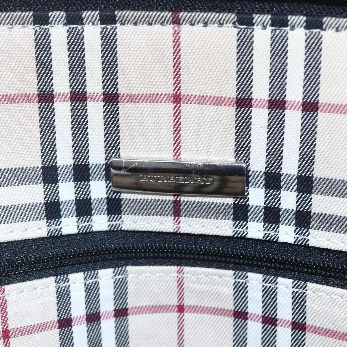 Burberry Vintage Handbag Leather, BLACK, LEATHER, Handbag