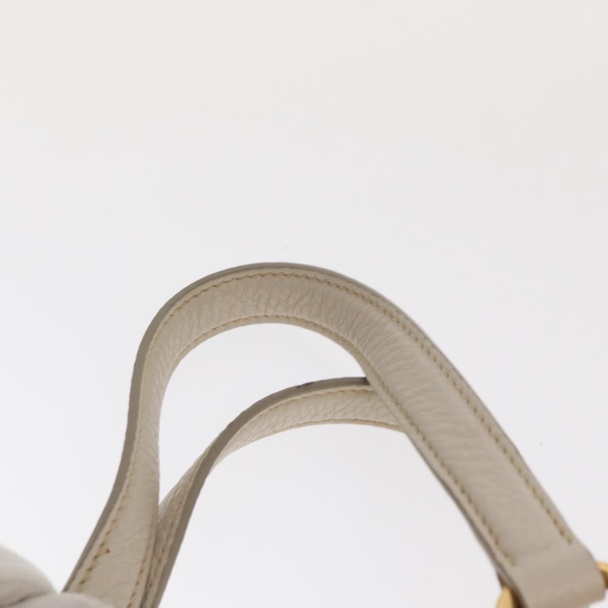 Miu Miu Phenix Convertible Tote Leather, WHITE, LEATHER, Handbag