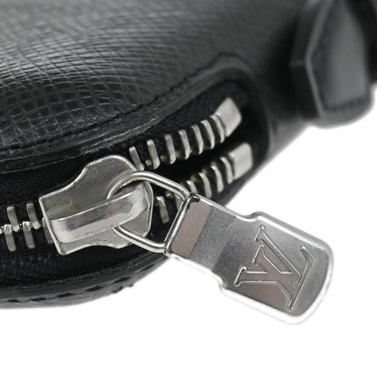 Louis Vuitton Atoll Organizer Wallet Taiga Leather, BLACK, LEATHER, Clutche & pouche