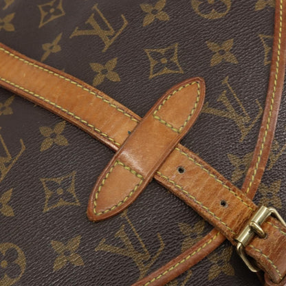 Louis Vuitton Saumur Handbag Monogram Canvas, BROWN, CANVAS, Shoulder bag