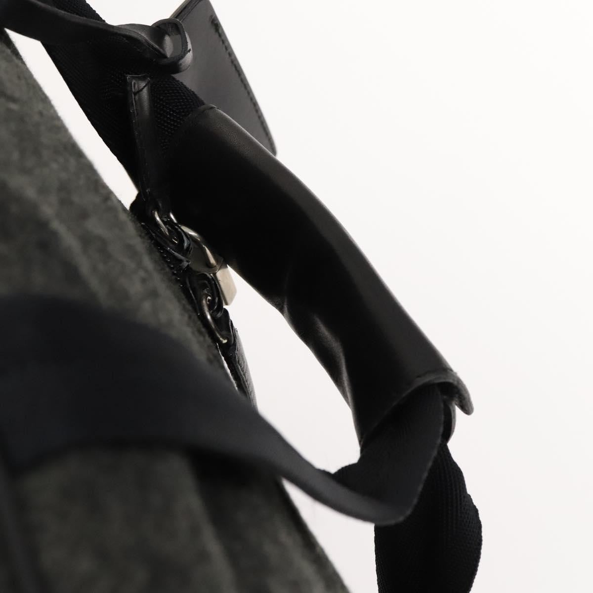 Prada Boston Bag Wool, GRAY, WOOL, Travel bag